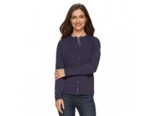 Women's Croft & Barrow(R) Cozy Essential Cardigan Sweater   $12.99