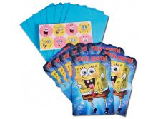 1403-0080 Приглашение Губка Боб 8шт 215,00