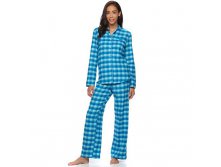 Women's Croft & Barrow(R) Pajamas: Flannel Notch Collar PJ Set   $19.99