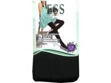 Детские махровые колготки для школьниц ESS 2071 чёрные XXS-XS с начёсом из микрофибры 125 руб x 10 шт.