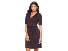 Women's Apt. 9(R) Marled Faux-Wrap Dress   $29.99