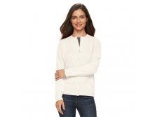 Women's Croft & Barrow(R) Cozy Essential Cardigan Sweater   $12.99