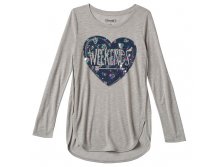 Girls 7-16 & Plus Size Mudd(R) Foil Graphic High-Low Tulip Tee   $13.99 - $15.99