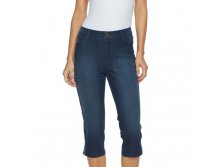 Petite Gloria Vanderbilt Jordyn Embroidered Denim Capris   $29.99