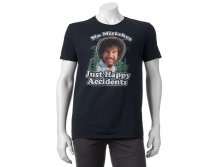 Men's Bob Ross "No Mistakes, Just Happy Accidents" Tee   $7.99