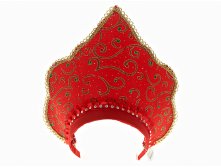 Изделие для карнавалов "Кокошник" 33*0,5*21см. (полиэстер) (упаковочный пакет) Monte Christmas, Серия: Новогодняя коллекция-Классика-Красное с золотом, Материал: Полимерные материалы, Код: N6714008, Артикул: N6714008 479р