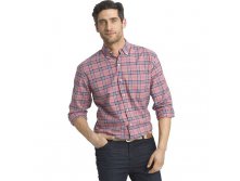 Men's IZOD Saltwater Classic-Fit Plaid Oxford Button-Down Shirt   $29.99