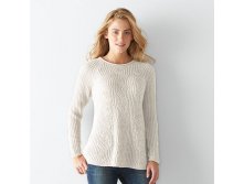 Women's SONOMA Goods for Life(TM) Wavy Crewneck Sweater   $21.99