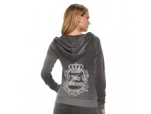 Women's Juicy Couture Embellished Velour Hoodie Jacket  $24.99