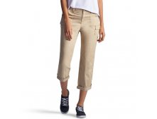 Women's Lee Carsen Relaxed Fit Twill Capris   $29.99