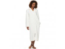 Women's Croft & Barrow(R) Long Plush Zip Lounger Robe  $29.99