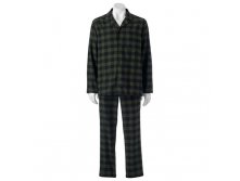 Men's Plaid Flannel Pajama Set   $25.00