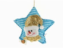 Игрушка мягкая (подвесная) "Санта Клаус/Снеговик" 22*22*6см. (2вида) (упаковочный пакет) Monte Christmas, Серия: Новогодняя коллекция-Классика-Синий иней, Материал: комбинированные материалы, Код: N9720008, Артикул: N9720008 276р