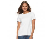 Women's Croft & Barrow(R) Essential Crewneck Tee   $7.99