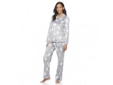 Women's Croft & Barrow(R) Pajamas: Minky Fleece PJ Set   $19.99