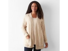 Plus Size SONOMA Goods for Life(TM) Slubbed Cardigan   $23.99