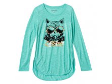 Girls 7-16 & Plus Size Mudd(R) Foil Graphic High-Low Tulip Tee   $13.99 - $15.99