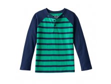 Toddler Boy Jumping Beans(R) Raglan Long Sleeve Striped Henley Tee   $6.99