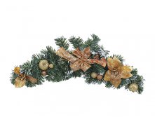 Украшение новогоднее "Новогодняя ветка" l=45см. (упаковочный пакет) Monte Christmas, Серия: Новогодняя коллекция-Классика-Красное с золотом, Материал: комбинированные материалы, Код: N6140405, Артикул: N6140405 512р