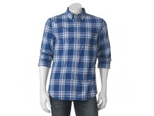 Men's SONOMA Goods for Life(TM) Modern-Fit Plaid Poplin Button-Down Shirt   $21.99