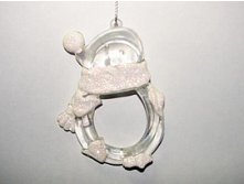 Украшение новогоднее (подвесное) "Снеговик" h=10см. (3вида) Monte Christmas, Серия: Новогодняя коллекция-Белый снег, Материал: Полимерные материалы, Код: N6820050, по акции 10р+% есть 1шт