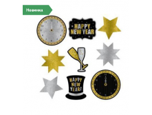 1505-1000	Баннер-комплект HNY Голливуд блеск 9шт/А 126 руб