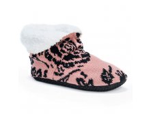 MUK LUKS Women's Knit Bootie Slippers   $15.00