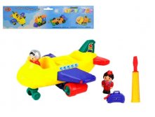 (1229) Play Smart Конструктор Собери сам Самолет, с отверткой - 295,15 руб.