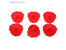 Набор форм для выпечки, 6 шт, 7,5х4х3,5 см "Заварное", цвета МИКС Силиконовые формы для выпечки "Заварное печенье"           Набор форм для выпечки, 6 шт, 7,5х4х3,5 см "Заварное", цвета МИКС Смотреть фото 1: Набор форм для выпечки, 6 шт, 7,5х4х3,5 см "Зав