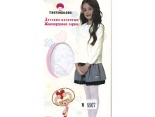 Детские колготки Tingtingbaobei 5507 белые микрофибра 84 руб