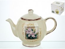Чайник "Розовый ирис" d=13см. h=16,5см. v=1260мл. (подарочная упаковка) ENS GROUP, Серия: Розовый ирис, Материал: Керамика, Код: 0280010, Артикул: 0280010 175р