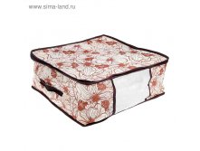 Кофр для хранения вещей, 45х30х20 см "Флер", цвет коричневый 129,9руб от 2шт