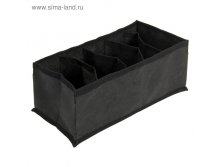 Органайзер для белья 5 ячеек, 16х32х11 см, цвет черный 149руб от 1шт