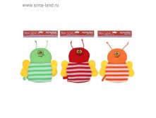 Мочалка варежка детская, "Пчелка", цвета МИКС 79руб от 2шт