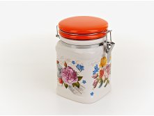 Банка для сыпучих продуктов (клипс) "Лето в Европе" 9,5*9,5*15см. v=650мл. (квадратная) (подарочная упаковка) Nouvelle, Серия: Лето в европе Nouvelle, Материал: Керамика, Код: 0660092, Артикул: 0660092 129р