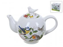 Чайник "Birds" 21,5*12*17см. v=1050мл. (подарочная упаковка) Polystar, Серия: Birds, Материал: Керамика, Код: L2430742, Артикул: L2430742 167р