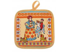 Прихватка Дымковские игрушки 17х17 см, 100% хлопок, рогожка 162 г-м5.png