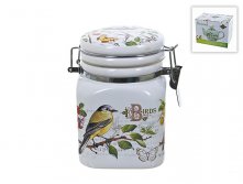Банка для сыпучих продуктов (клипс) "Birds" 8*8*12см. v=400мл. (квадратная) (подарочная упаковка) Polystar, Серия: Birds, Материал: Керамика, Код: L2430772, Артикул: L2430772  103р