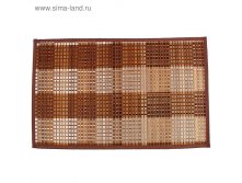 Циновка 80х50 см, бамбук, цвет МИКС 215руб от 1шт