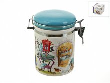 Банка для сыпучих продуктов (клипс) "Сад" d=10см. h=15см. v=600мл. (подарочная упаковка) Nouvelle, Серия: Сад Nouvelle, Материал: Керамика, Код: 0660034, Артикул: 0660034 118р