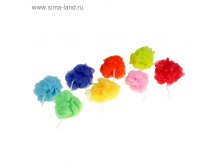 Мочалка для тела, 50 г, d=9 см, цвета МИКС 39,05руб от 6шт