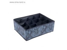 Органайзер для белья 12 отделений, 32х24х12 см "Пейсли" 148,5руб от 1шт
