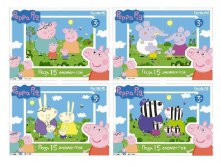 Origami Peppa Pig 01593 Мини-пазл 15эл. 1шт - 18,19 руб