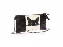 Кошелек с цепочкой Meow black
