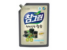 CJ Lion Средство для мытья посуды Chamgreen С древесным углем, мягкая упаковка