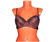 Бюстгальтеры Hermosa с поролоном с косточкой шоколадные push up 75B-85B арт.213 78 руб