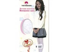 Детские колготки Tingtingbaobei 5507 белые микрофибра 84 руб