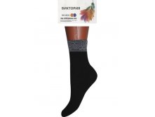 Женские капроновые носки Виктория 4011 чёрные 22.50 руб