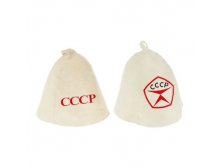 Шапка банная "СССР" микс Банные Секреты; Россия; Войлок; В боксе 70 шт. Арт.: 1398411 71.20руб