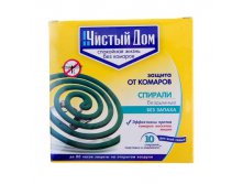Спирали от комаров Чистый дом 10 шт Чистый дом; Китай; В боксе 60 наборов. Арт.: 1087411 42.98руб.